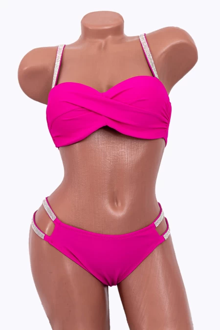 Costum de Baie Dama 2 Piese P24-2 Fucsia » meishop.life