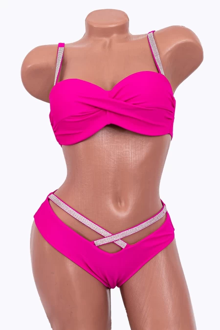 Costum de Baie Dama 2 Piese P24-3 Fucsia » meishop.life