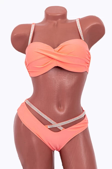Costum de Baie Dama 2 Piese P24-3 Somon » meishop.life