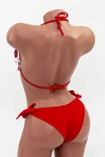 Costum de Baie Dama 2 Piese F62 Alb-Rosu » meishop.life