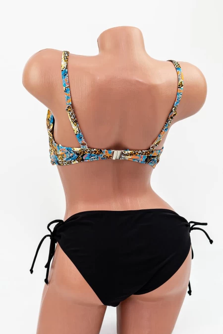 Costum de Baie Dama 2 Piese L225 Leopard-Albastru » meishop.life