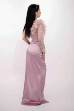 Rochie Dama R5016 Roz » meishop.life