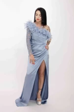 Rochie Dama R5016 Albastru » meishop.life