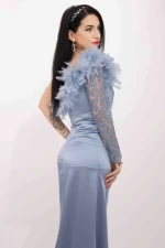 Rochie Dama R5016 Albastru » meishop.life