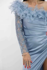 Rochie Dama R5016 Albastru » meishop.life