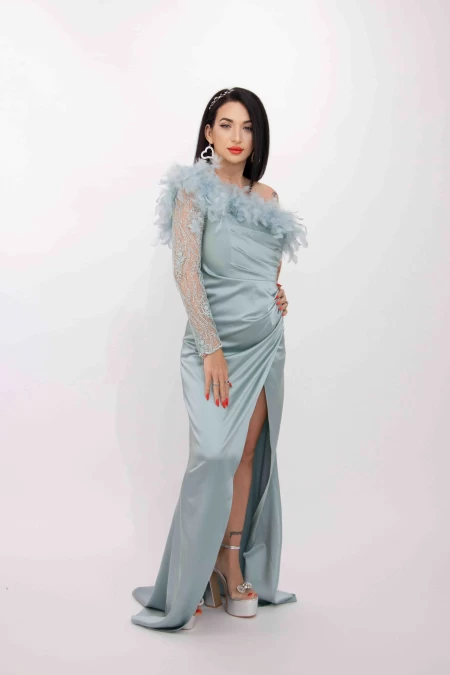Rochie Dama R5016 Verde » meishop.life