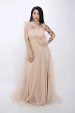 Rochie Dama R5018 Bej » meishop.life