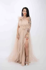 Rochie Dama R5018 Bej » meishop.life