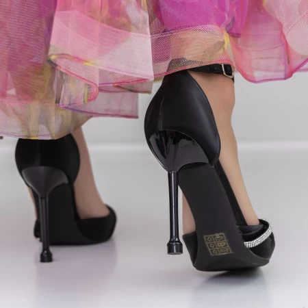 Pantofi stiletto 3DC18 Negru » meishop.life