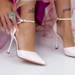 Pantofi stiletto 3DC15 Bej deschis » meishop.life