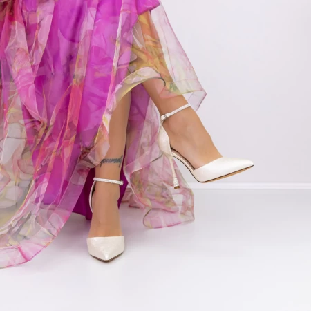 Pantofi stiletto 3DC15 Auriu » meishop.life