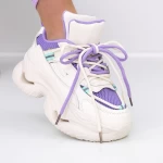 Pantofi Sport Dama cu Platforma 2150 Mov » meishop.life