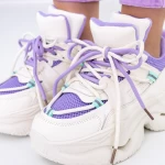 Pantofi Sport Dama cu Platforma 2150 Mov » meishop.life