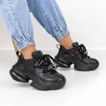 Pantofi Sport Dama cu Platforma 9915 Negru » meishop.life