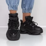 Pantofi Sport Dama cu Platforma 2150 Negru » meishop.life