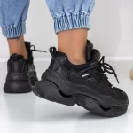 Pantofi Sport Dama cu Platforma 2150 Negru » meishop.life