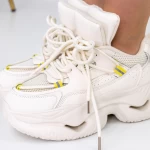Pantofi Sport Dama cu Platforma 2150 Bej » meishop.life