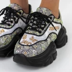 Pantofi Sport Dama cu Platforma 667 Negru » meishop.life