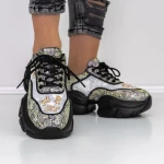 Pantofi Sport Dama cu Platforma 667 Negru » meishop.life