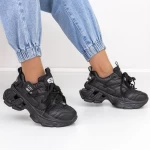 Pantofi Sport Dama cu Platforma 2023-5 Negru » meishop.life