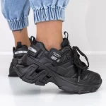 Pantofi Sport Dama cu Platforma 2023-5 Negru » meishop.life