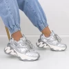 Pantofi Sport Dama cu Platforma 2023-5 Gri Mei