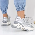 Pantofi Sport Dama cu Platforma 2023-5 Gri » meishop.life