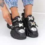 Pantofi Sport Dama cu Platforma D10 Negru » meishop.life