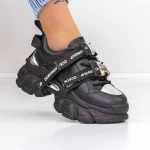 Pantofi Sport Dama cu Platforma D10 Negru » meishop.life