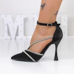 Pantofi Stiletto 3XKK22 Negru » meishop.life