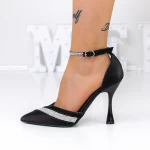 Pantofi Stiletto 3XKK23 Negru » meishop.life