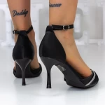 Pantofi cu Toc subtire 3XKK11 Negru » meishop.life