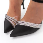 Pantofi cu Toc subtire 3XKK12 Negru » meishop.life