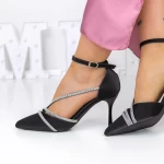 Pantofi cu Toc subtire 3XKK13 Negru » meishop.life
