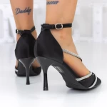 Pantofi cu Toc subtire 3XKK13 Negru » meishop.life