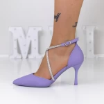 Pantofi Stiletto 3XKK15 Mov » meishop.life