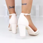 Pantofi cu Toc gros 3XKK19 Bej » meishop.life