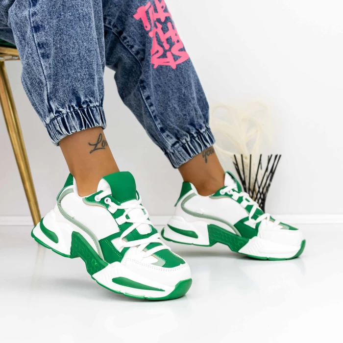 Pantofi Sport Dama 3WL7 Verde » meishop.life