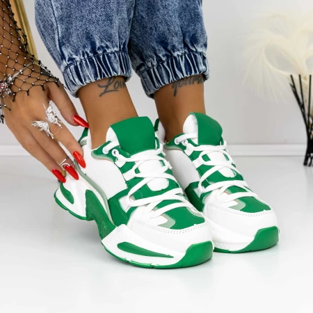 Pantofi Sport Dama 3WL7 Verde » meishop.life