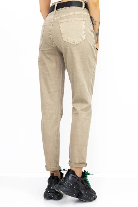Blugi Dama HW-57C Bej » meishop.life