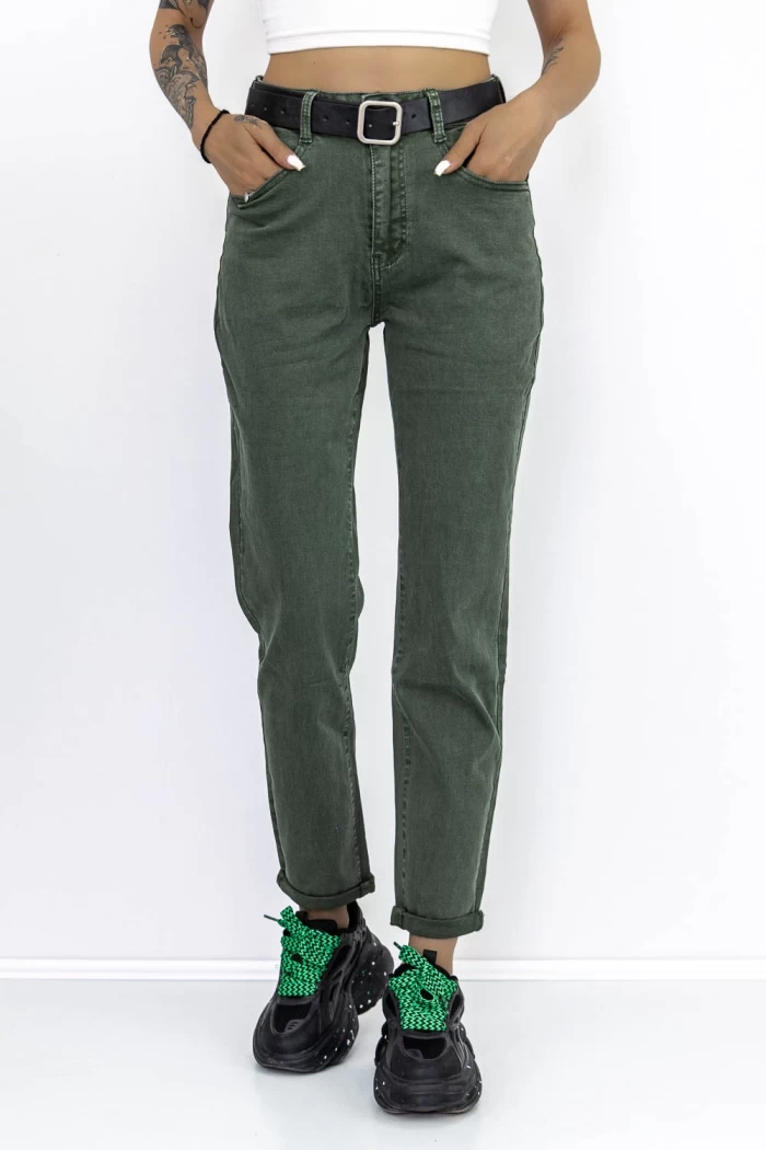 Blugi Dama HW-57D Verde » meishop.life