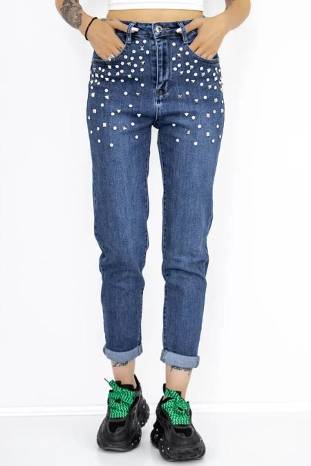Blugi Dama GH7619B Albastru » meishop.life