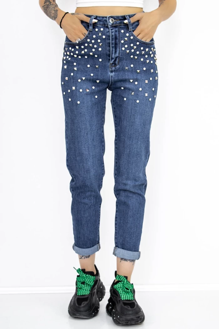 Blugi Dama GH7619B Albastru » meishop.life