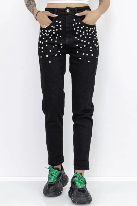Blugi Dama GH7619A Negru » meishop.life