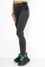 Blugi Dama A7908-3 Negru » meishop.life