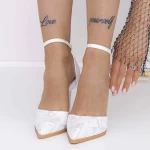 Pantofi Stiletto 3DC30 Alb » meishop.life