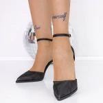 Pantofi Stiletto 3DC30 Negru » meishop.life