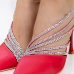 Pantofi Stiletto 3MZY1 Rosu » meishop.life