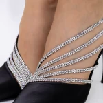 Pantofi Stiletto 3MZY1 Negru » meishop.life