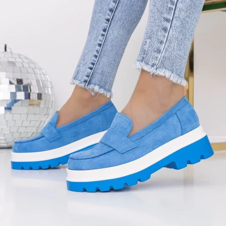 Pantofi Casual Dama 3LE20 Albastru » meishop.life